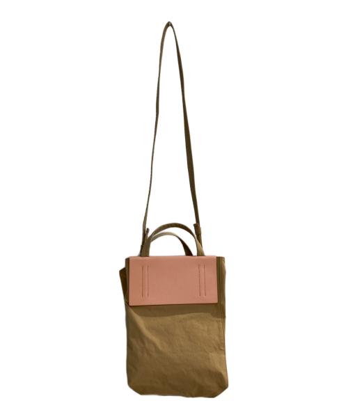 Acne studios（アクネ ストゥディオズ）ACNE STUDIOS (アクネ ストゥディオズ) ペイパリー スモール ナイロン 2WAYバッグ ベージュの古着・服飾アイテム