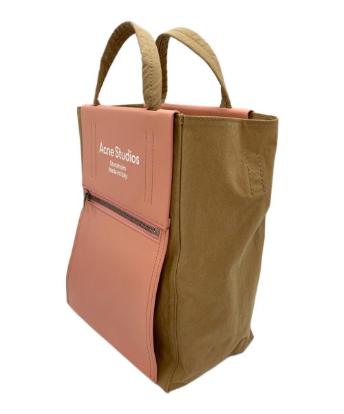 Acne studios（アクネ ストゥディオズ）ACNE STUDIOS (アクネ ストゥディオズ) ペイパリー スモール ナイロン 2WAYバッグ ベージュの古着・服飾アイテム
