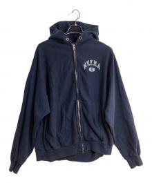 BLURHMS×ROOTSTOCK（ブラームス×ルーツストック）の古着「ビッグスウェットジップパーカー」｜ネイビー