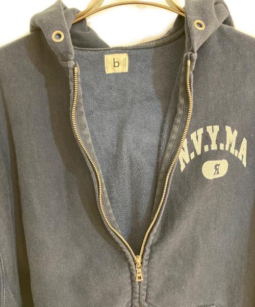 BLURHMS（ブラームス）BLURHMS (ブラームス) ROOTSTOCK (ルーツストック) ビッグスウェットジップパーカー ネイビー サイズ:4の古着・服飾アイテム