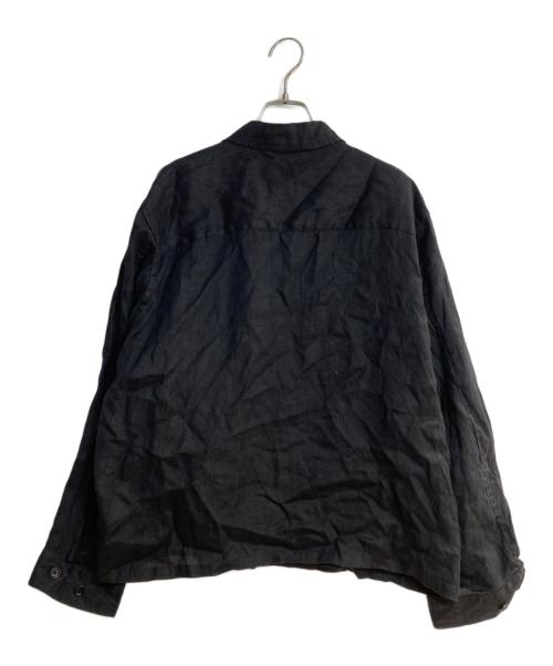 JOURNAL STANDARD（ジャーナルスタンダード）JOURNAL STANDARD (ジャーナルスタンダード) リネンミリタリージャケット ブラック サイズ:不明の古着・服飾アイテム