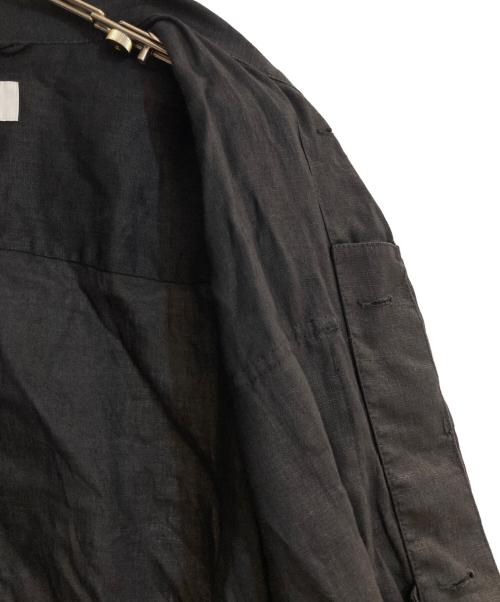 JOURNAL STANDARD（ジャーナルスタンダード）JOURNAL STANDARD (ジャーナルスタンダード) リネンミリタリージャケット ブラック サイズ:不明の古着・服飾アイテム