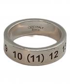 Maison Margielaメゾンマルジェラ）の古着「ナンバーエングレーブリング」｜シルバー