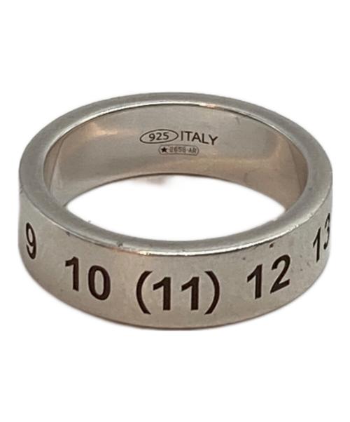 Maison Margiela（メゾンマルジェラ）Maison Margiela (メゾンマルジェラ) ナンバーエングレーブリング シルバー サイズ:19号の古着・服飾アイテム