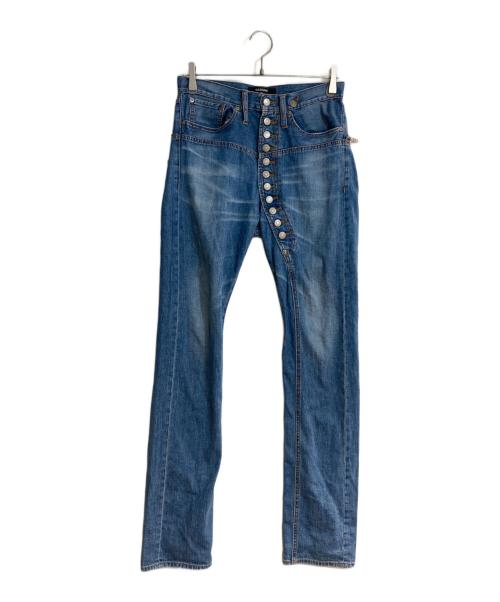 CABANE de ZUCCa（カバンドズッカ）CABANE de ZUCCa (カバンドズッカ) 11連ボタンデニムパンツ インディゴ サイズ:Sの古着・服飾アイテム