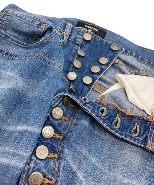 CABANE de ZUCCa（カバンドズッカ）CABANE de ZUCCa (カバンドズッカ) 11連ボタンデニムパンツ インディゴ サイズ:Sの古着・服飾アイテム