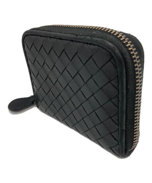 BOTTEGA VENETA（ボッテガベネタ）BOTTEGA VENETA (ボッテガベネタ) イントレチャートコインパース ブラックの古着・服飾アイテム