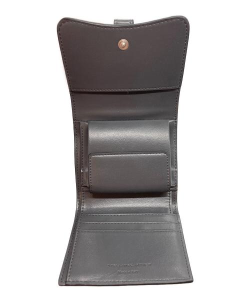 STELLA McCARTNEY（ステラマッカートニー）STELLA McCARTNEY (ステラマッカートニー) ライダーオーストリッチバイフォールドウォレット ブラックの古着・服飾アイテム