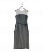 allurevilleアルアバイル）の古着「コンパクトツイルカットコンビワンピース」｜グレー