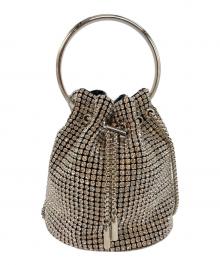 Loulou Willoughby（ルルウィルビー）の古着「ビジュー巾着ショルダー」｜シルバー