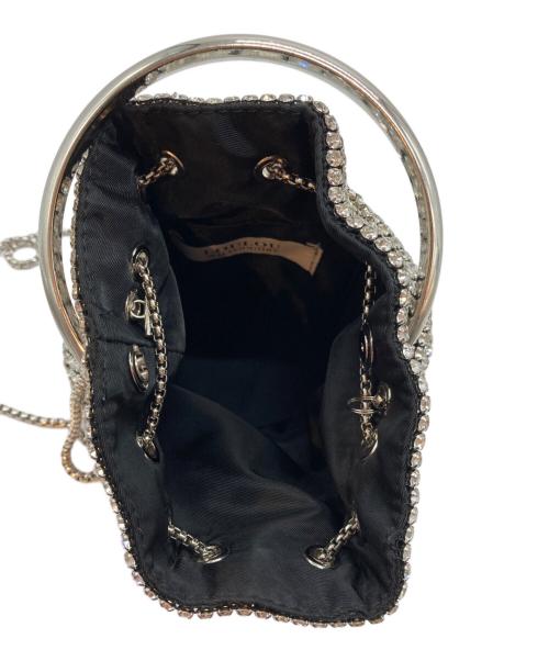 Loulou Willoughby（ルルウィルビー）Loulou Willoughby (ルルウィルビー) ビジュー巾着ショルダー シルバーの古着・服飾アイテム