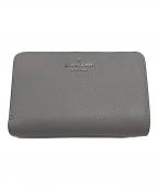 Kate Spadeケイトスペード）の古着「レナ ミディアムコンパクトバイフォールドウォレット」｜グレー