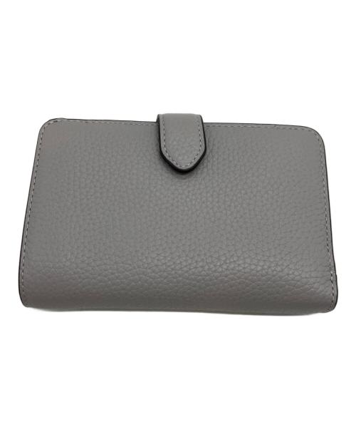 Kate Spade（ケイトスペード）Kate Spade (ケイトスペード) レナ ミディアムコンパクトバイフォールドウォレット グレーの古着・服飾アイテム