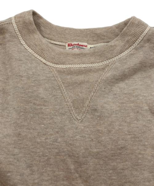 WAREHOUSE（ウエアハウス）WAREHOUSE (ウエアハウス) 両vガゼットフリーダムスリーブスウェット アイボリー サイズ:40の古着・服飾アイテム