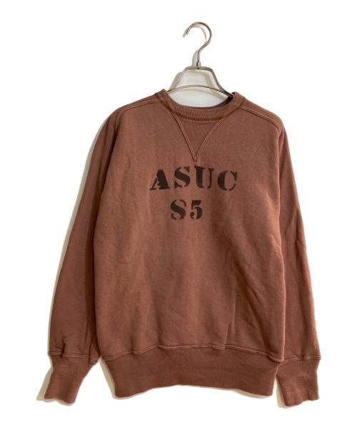 WAREHOUSE（ウエアハウス）WAREHOUSE (ウエアハウス) 両vフリーダムスリーブプリントスウェット アズキ サイズ:40の古着・服飾アイテム