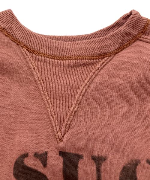 WAREHOUSE（ウエアハウス）WAREHOUSE (ウエアハウス) 両vフリーダムスリーブプリントスウェット アズキ サイズ:40の古着・服飾アイテム
