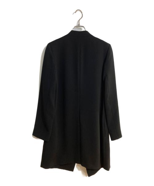 theory（セオリー）theory (セオリー) センターベントロングノーカラージャケット ブラック サイズ:2の古着・服飾アイテム