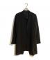 theory（セオリー）の古着「センターベントロングノーカラージャケット」｜ブラック