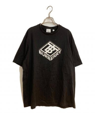 中古・古着通販】BURBERRY (バーバリー) ロゴTシャツ ブラック サイズ
