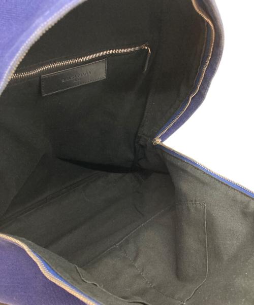BALENCIAGA（バレンシアガ）BALENCIAGA (バレンシアガ) コットンキャンバスバックパック ブルーの古着・服飾アイテム