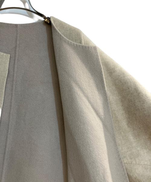 GOBI（ゴビ）GOBI (ゴビ) カシミヤ100％リバーシブル半袖コート ベージュ×ピンク サイズ:XSの古着・服飾アイテム