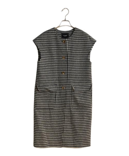 yama（ヤマ）yama (ヤマ) カシミヤロングジレ ブラック サイズ:Sの古着・服飾アイテム