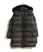 COACHコーチ）の古着「ミッド ダウン パッファー・シアリング ダウンコート」｜ブラック