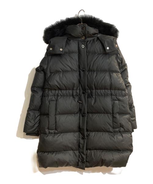 COACH（コーチ）COACH (コーチ) ミッド ダウン パッファー・シアリング ダウンコート ブラック サイズ:Mの古着・服飾アイテム