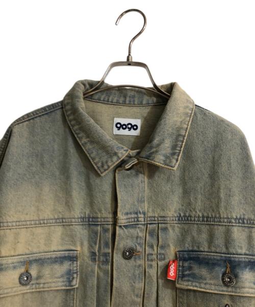 9090（9090）9090 (9090) King Logo Vintage Denim Jacket インディゴ サイズ:Ｌの古着・服飾アイテム
