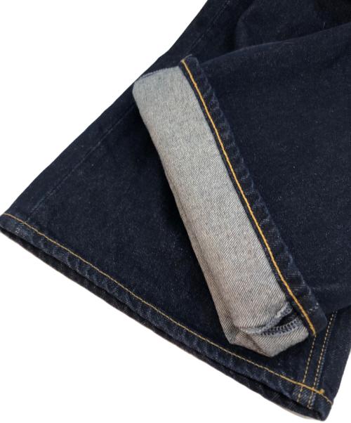 moussy（マウジー）moussy (マウジー) CROSS WAIST WIDE ストレート インディゴ サイズ:1 未使用品の古着・服飾アイテム