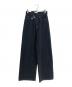moussy（マウジー）の古着「CROSS WAIST WIDE ストレート」｜インディゴ