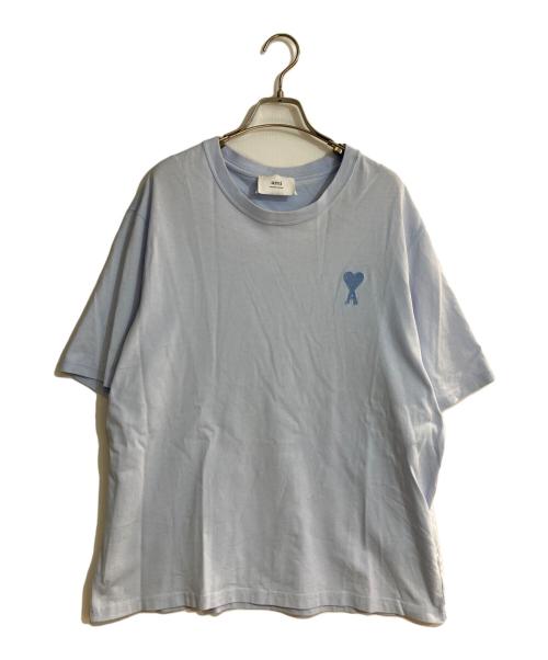 ami（アミ）ami (アミ) ALEXANDRE MATTIUSSI クルーネックTシャツ スカイブルー サイズ:Ｌの古着・服飾アイテム