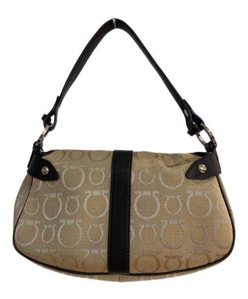 Salvatore Ferragamo（サルヴァトーレ フェラガモ）Salvatore Ferragamo (サルヴァトーレ フェラガモ) ガンチーニ総柄ハンドバッグ ベージュの古着・服飾アイテム