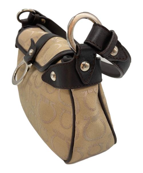 Salvatore Ferragamo（サルヴァトーレ フェラガモ）Salvatore Ferragamo (サルヴァトーレ フェラガモ) ガンチーニ総柄ハンドバッグ ベージュの古着・服飾アイテム