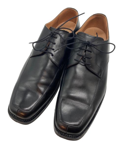 SCOTCH GRAIN（スコッチグレイン）SCOTCH GRAIN (スコッチグレイン) スクエアトゥシューズ ブラック サイズ:26.5の古着・服飾アイテム