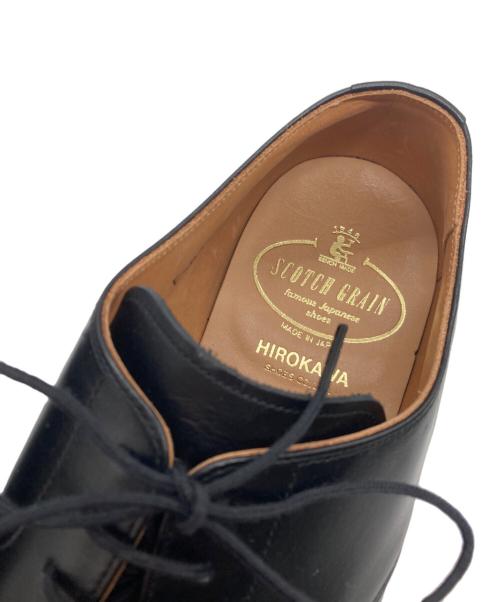 SCOTCH GRAIN（スコッチグレイン）SCOTCH GRAIN (スコッチグレイン) スクエアトゥシューズ ブラック サイズ:26.5の古着・服飾アイテム