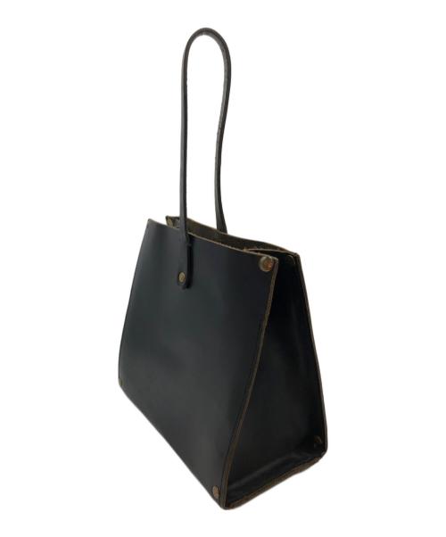 TIDE WAY（タイドウェイ）TIDE WAY (タイドウェイ) NUME ONE HANDLE TOTE/ヌメ ワン ハンドル トート ブラックの古着・服飾アイテム