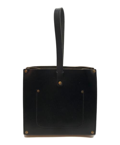 TIDE WAY（タイドウェイ）TIDE WAY (タイドウェイ) NUME ONE HANDLE TOTE/ヌメ ワン ハンドル トート ブラックの古着・服飾アイテム
