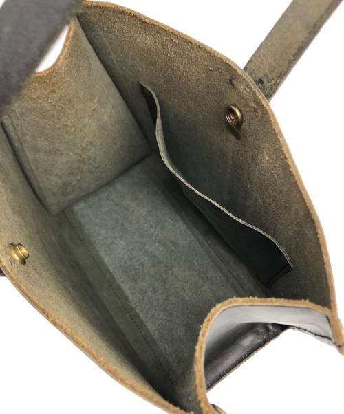 TIDE WAY（タイドウェイ）TIDE WAY (タイドウェイ) NUME ONE HANDLE TOTE/ヌメ ワン ハンドル トート ブラックの古着・服飾アイテム