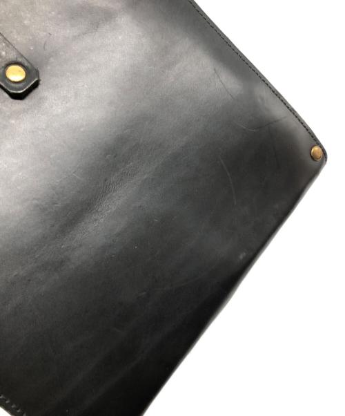 TIDE WAY（タイドウェイ）TIDE WAY (タイドウェイ) NUME ONE HANDLE TOTE/ヌメ ワン ハンドル トート ブラックの古着・服飾アイテム
