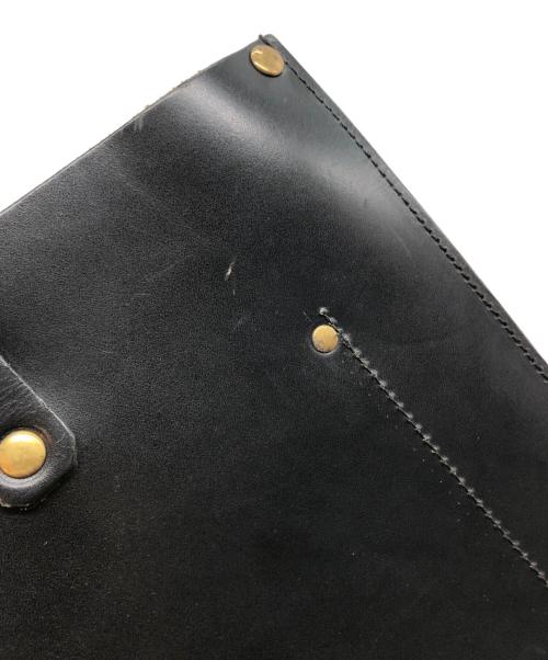 TIDE WAY（タイドウェイ）TIDE WAY (タイドウェイ) NUME ONE HANDLE TOTE/ヌメ ワン ハンドル トート ブラックの古着・服飾アイテム