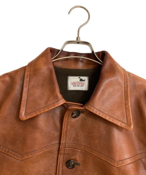 GANGSTERVILLE（ギャングスタービル）GANGSTERVILLE (ギャングスタービル) 30's Car Coat”Horse Hide” ブラウン サイズ:Mの古着・服飾アイテム