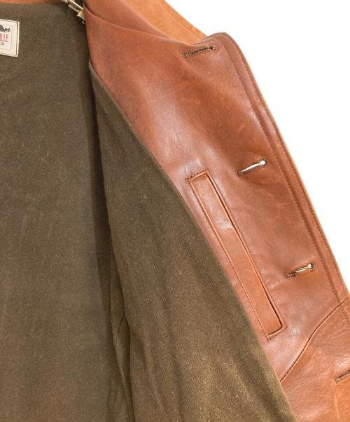 GANGSTERVILLE（ギャングスタービル）GANGSTERVILLE (ギャングスタービル) 30's Car Coat”Horse Hide” ブラウン サイズ:Mの古着・服飾アイテム