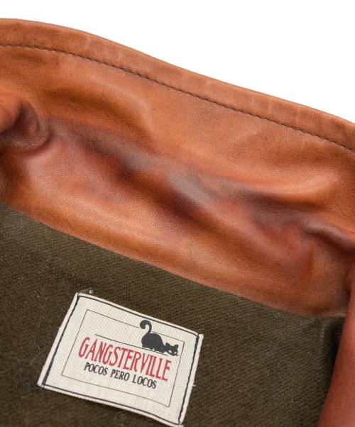 GANGSTERVILLE（ギャングスタービル）GANGSTERVILLE (ギャングスタービル) 30's Car Coat”Horse Hide” ブラウン サイズ:Mの古着・服飾アイテム