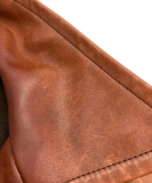 GANGSTERVILLE（ギャングスタービル）GANGSTERVILLE (ギャングスタービル) 30's Car Coat”Horse Hide” ブラウン サイズ:Mの古着・服飾アイテム