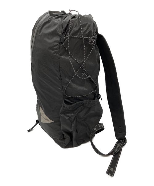 and wander（アンドワンダー）and wander (アンドワンダー) sil daypack ブラックの古着・服飾アイテム