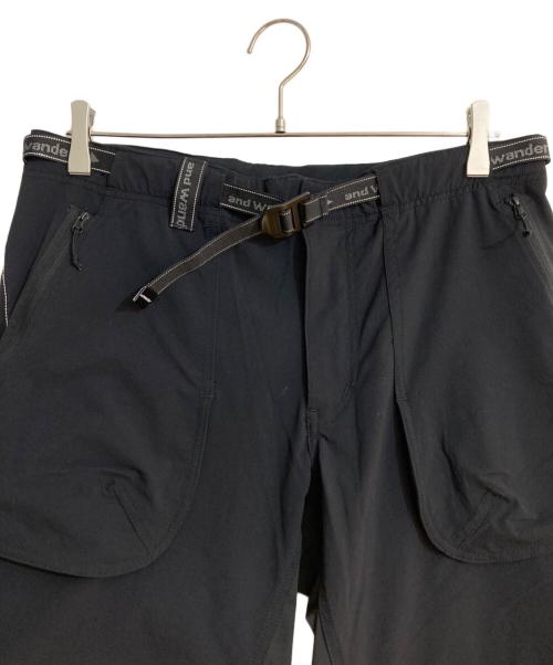 and wander（アンドワンダー）and wander (アンドワンダー) trek 2way pant ブラック サイズ:3の古着・服飾アイテム