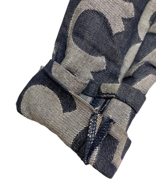 MARC JACOBS（マークジェイコブス）MARC JACOBS (マークジェイコブス) モノグラムデニムジャケット ネイビー サイズ:XLの古着・服飾アイテム