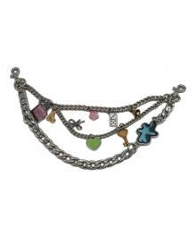 MARC JACOBS（マークジェイコブス）の古着「ザステッカーチャームチェーンショルダーストラップ」｜シルバー