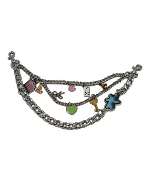 MARC JACOBS（マークジェイコブス）MARC JACOBS (マークジェイコブス) ザステッカーチャームチェーンショルダーストラップ シルバーの古着・服飾アイテム